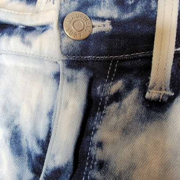 Madewell Light Storm Acid Wash Crop Skinny Jeans - Picture 9 of 14
